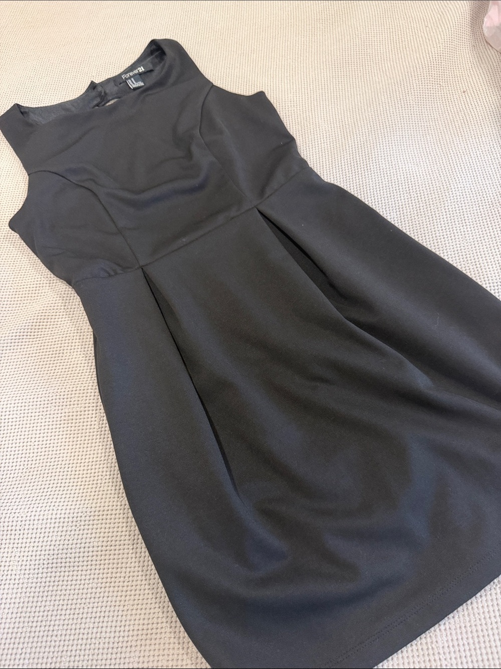 Forever 21 Black Sleeveless Fit & Flare Mini Dress